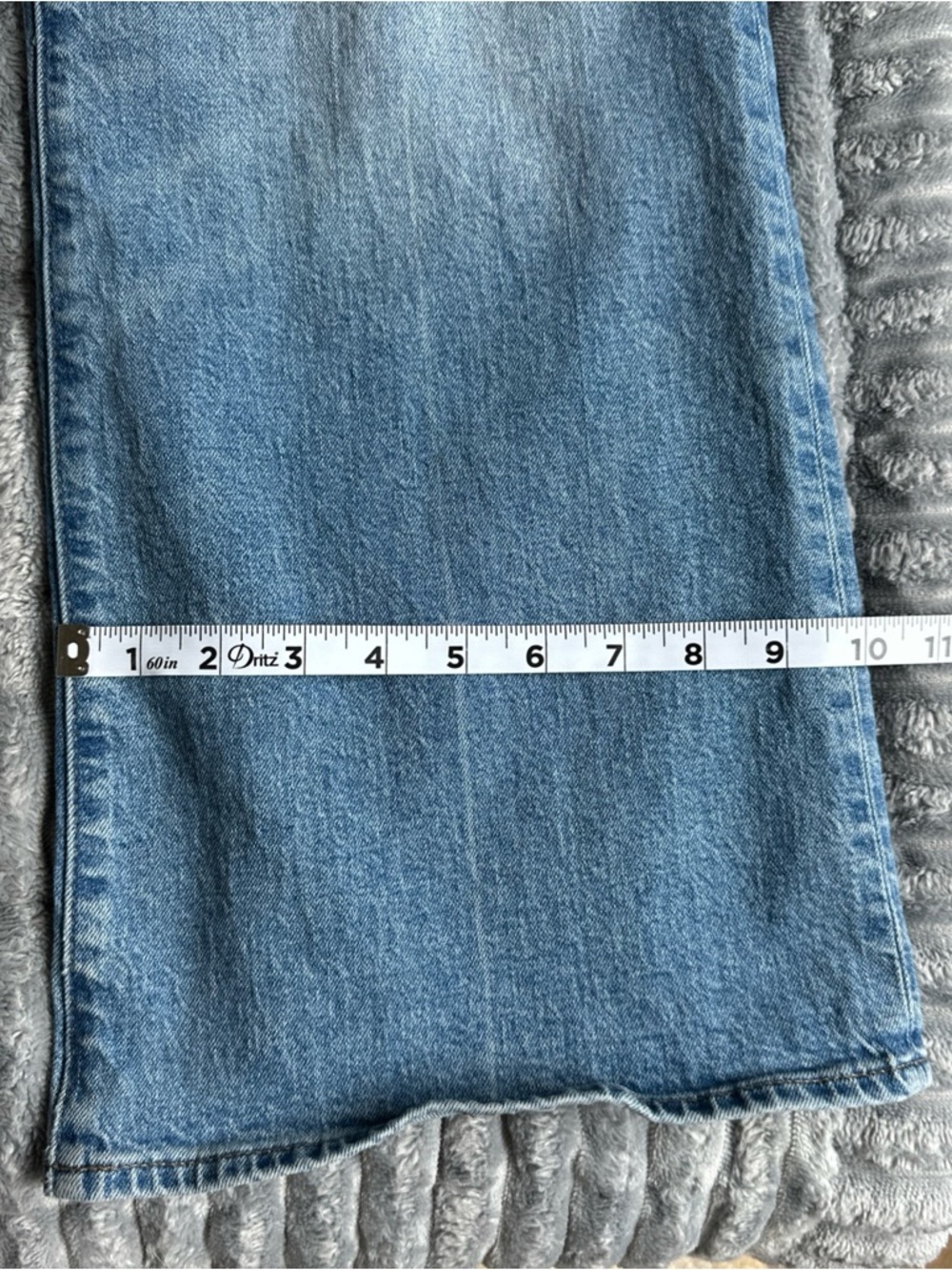 J. Crew Semi Stretch High Rise Cropped Kick Out wide leg Light Blue Denim Jeans - Picture 13 of 13